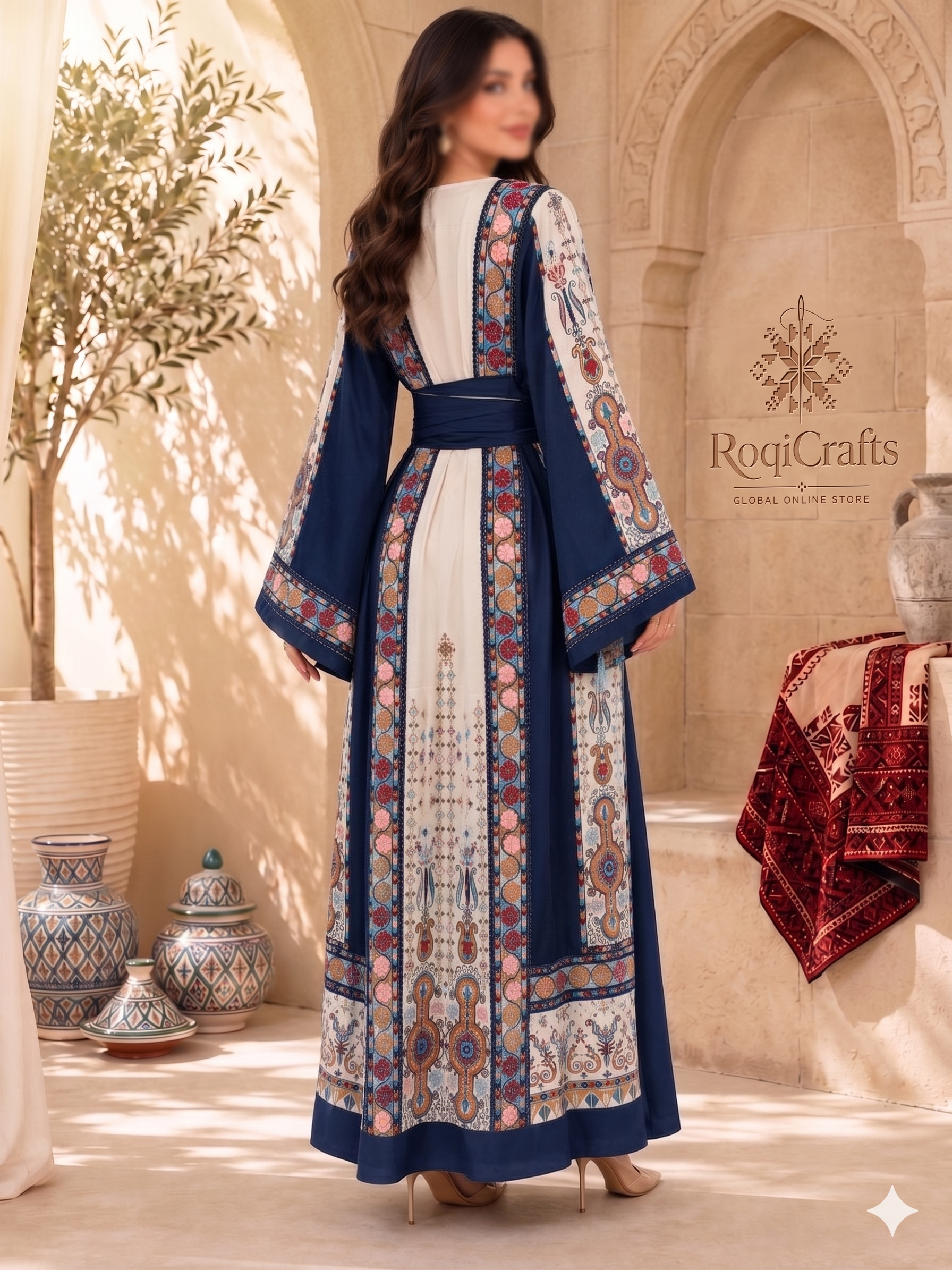 Palestinian & Jordanian Heritage Embroidered Dress