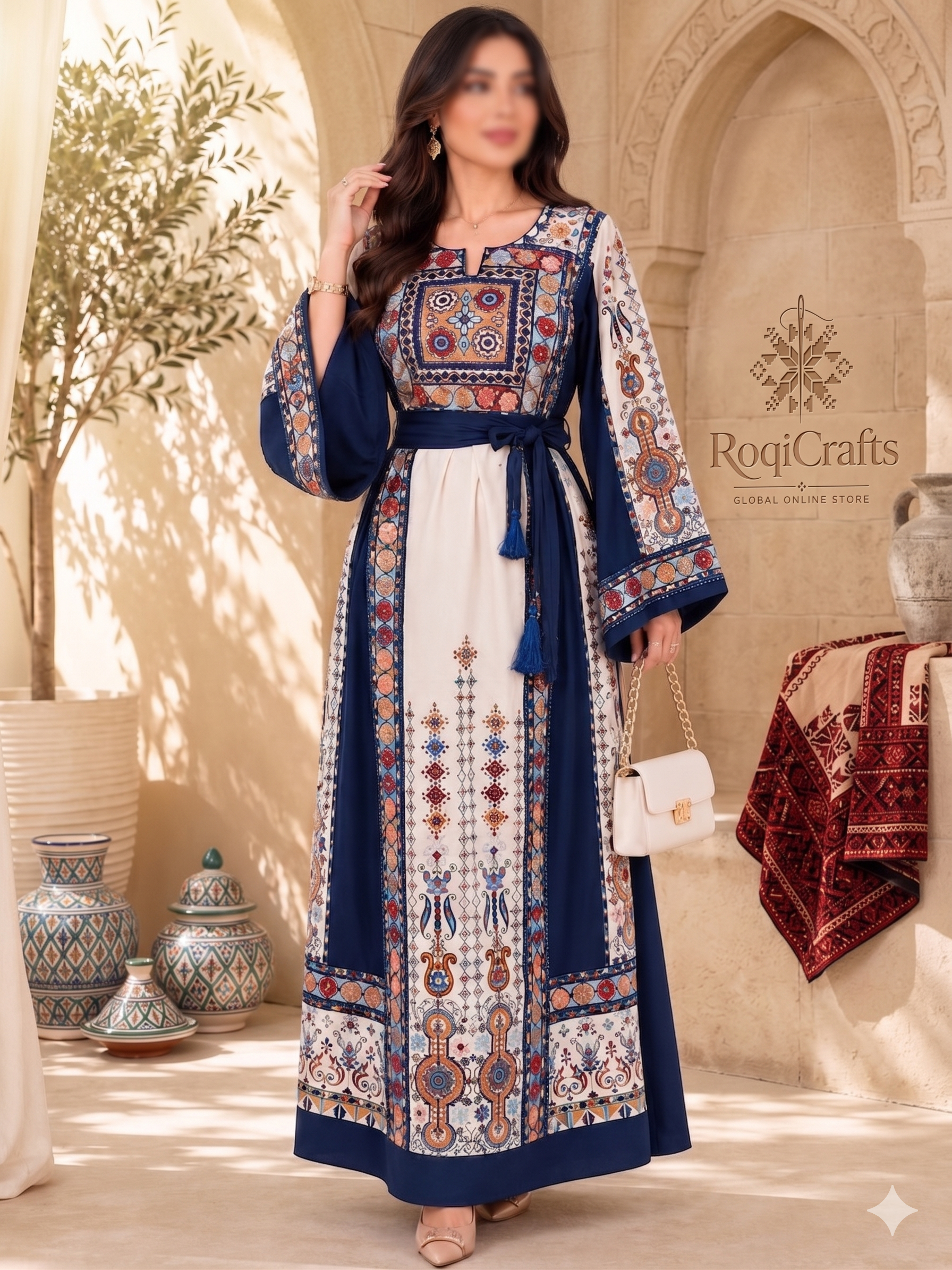 Palestinian & Jordanian Heritage Embroidered Dress